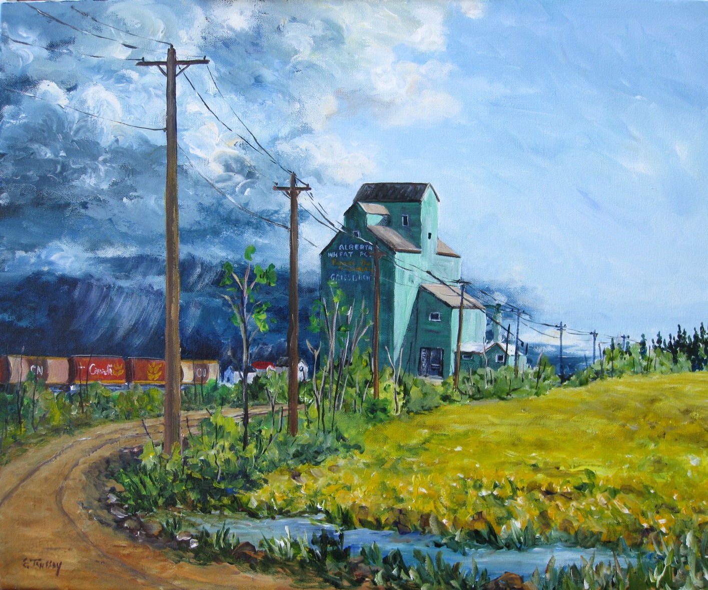 Elaine Tweedy - Storm Front & Elevator (SOLD)
