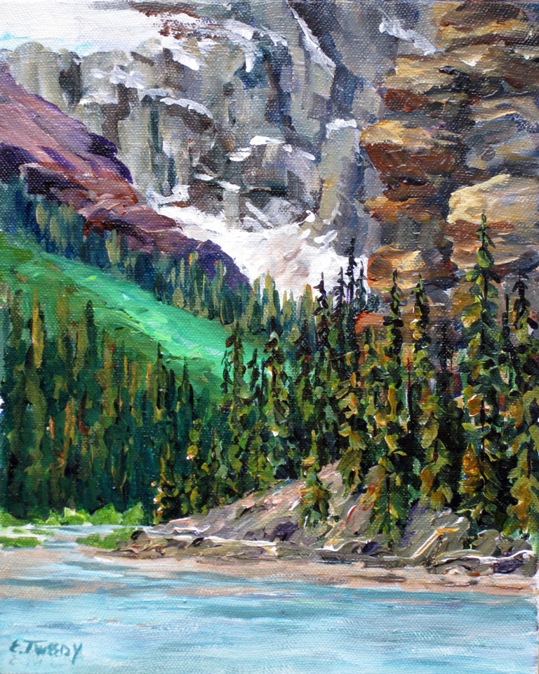 Elaine Tweedy - Foot of Mt. Lefroy, Lake Louise (SOLD)