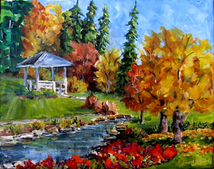 Elaine Tweedy - Fall at Devonian Gardens(sold)