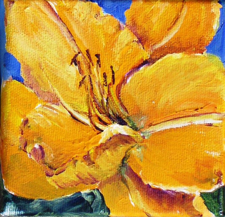 Elaine Tweedy - Yellow Daylily (SOLD)