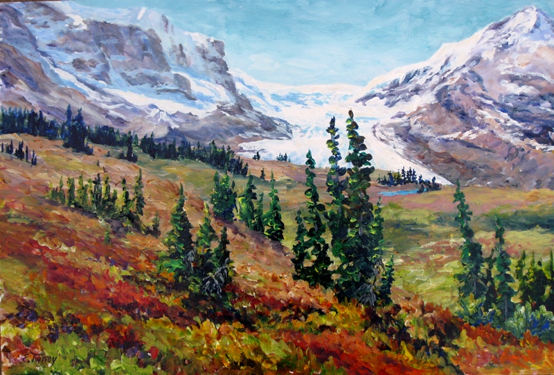 Elaine Tweedy - Fire and Ice, Columbia Icefield (SOLD)