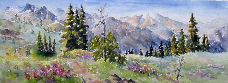 Elaine Tweedy - Meadow, Valley and Peaks (SOLD)