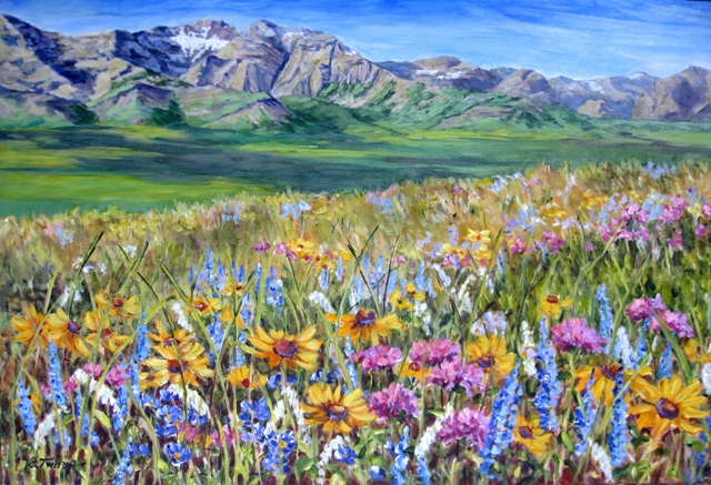 Elaine Tweedy - Rockies Meet Prairie (SOLD)