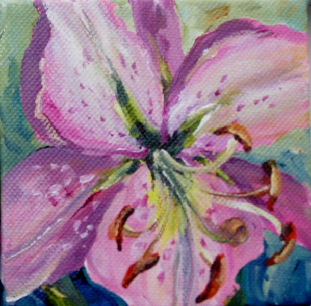 Elaine Tweedy - Pink Lily (SOLD)