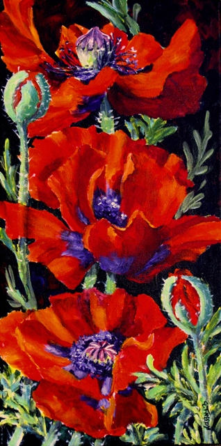Elaine Tweedy - Crimson Beauties - Oriental Poppy