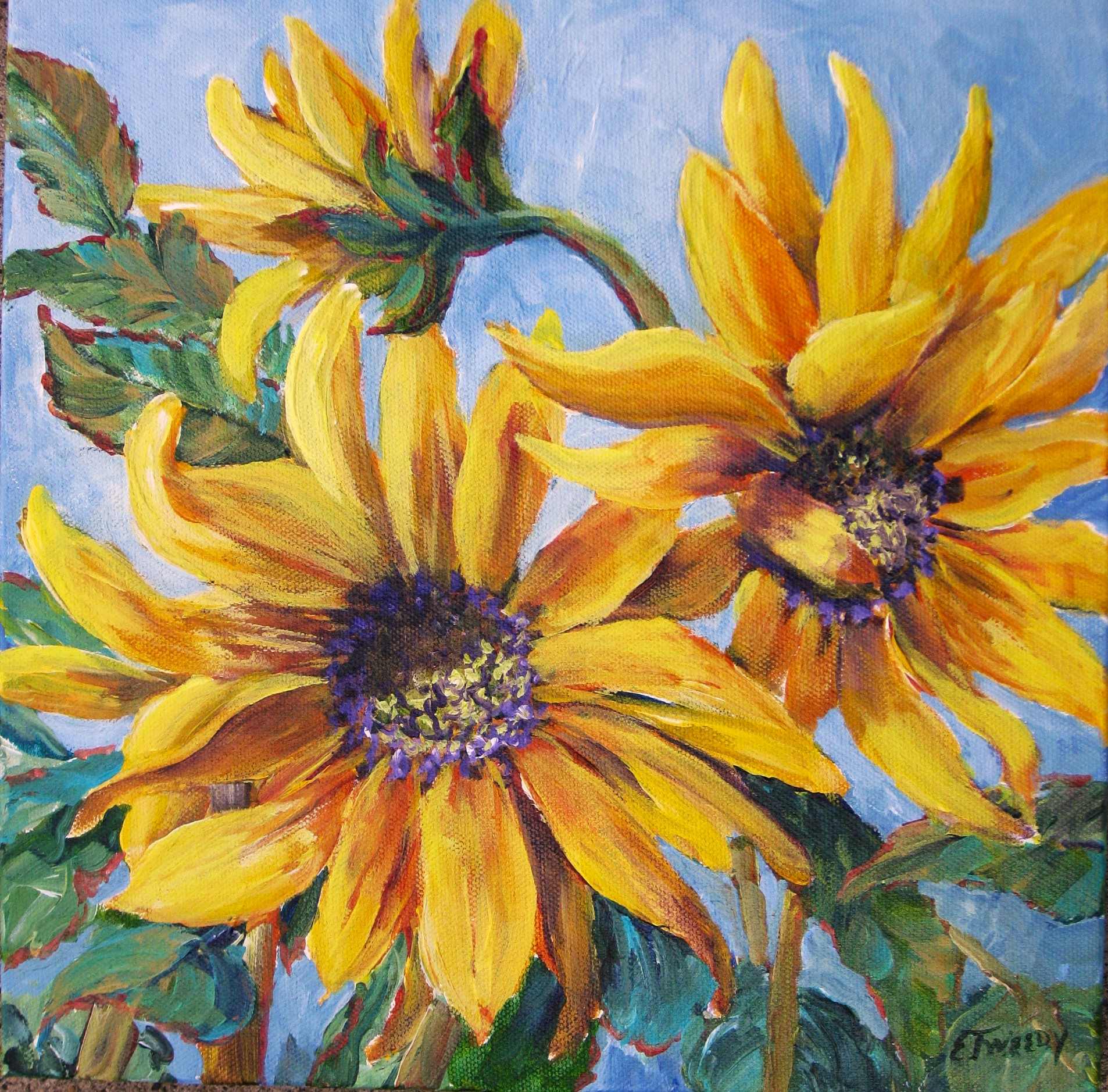 Elaine Tweedy - Autumn Sunflowers