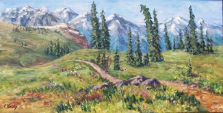 Elaine Tweedy - Mountains, Meadow and Memories, Sunshine Meadows, Banff