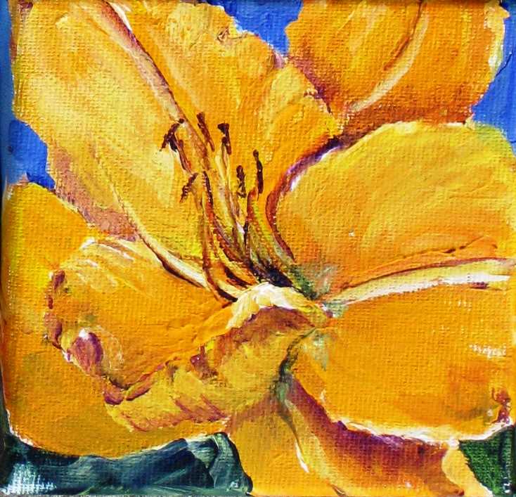 Elaine Tweedy - Happy Collection Yellow Daylily (sold)